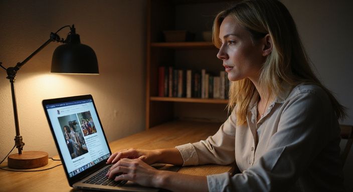 Eine erfahrene Frau arbeitet konzentriert am Laptop an ihrem Schreibtisch. Eine erfahrene Frau arbeitet konzentriert am Laptop und suche sexkontakt in Aargau.